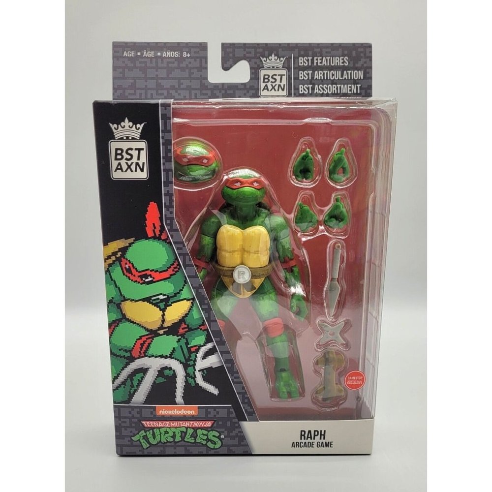 Loyal Subjects BST AXN Arcade Teenage Mutant Ninja Turtles Raphael Toy